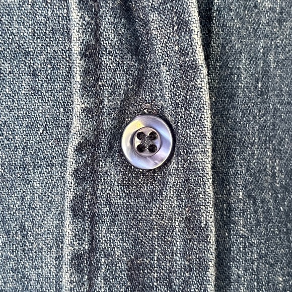 Edward woman denim long sleeve button down - Picture 3 of 8